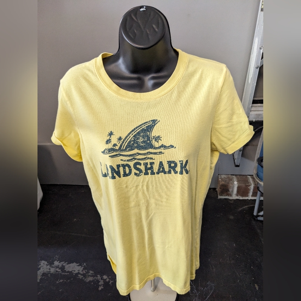 Women's Large Bella Yellow Landshark T-Shirt
